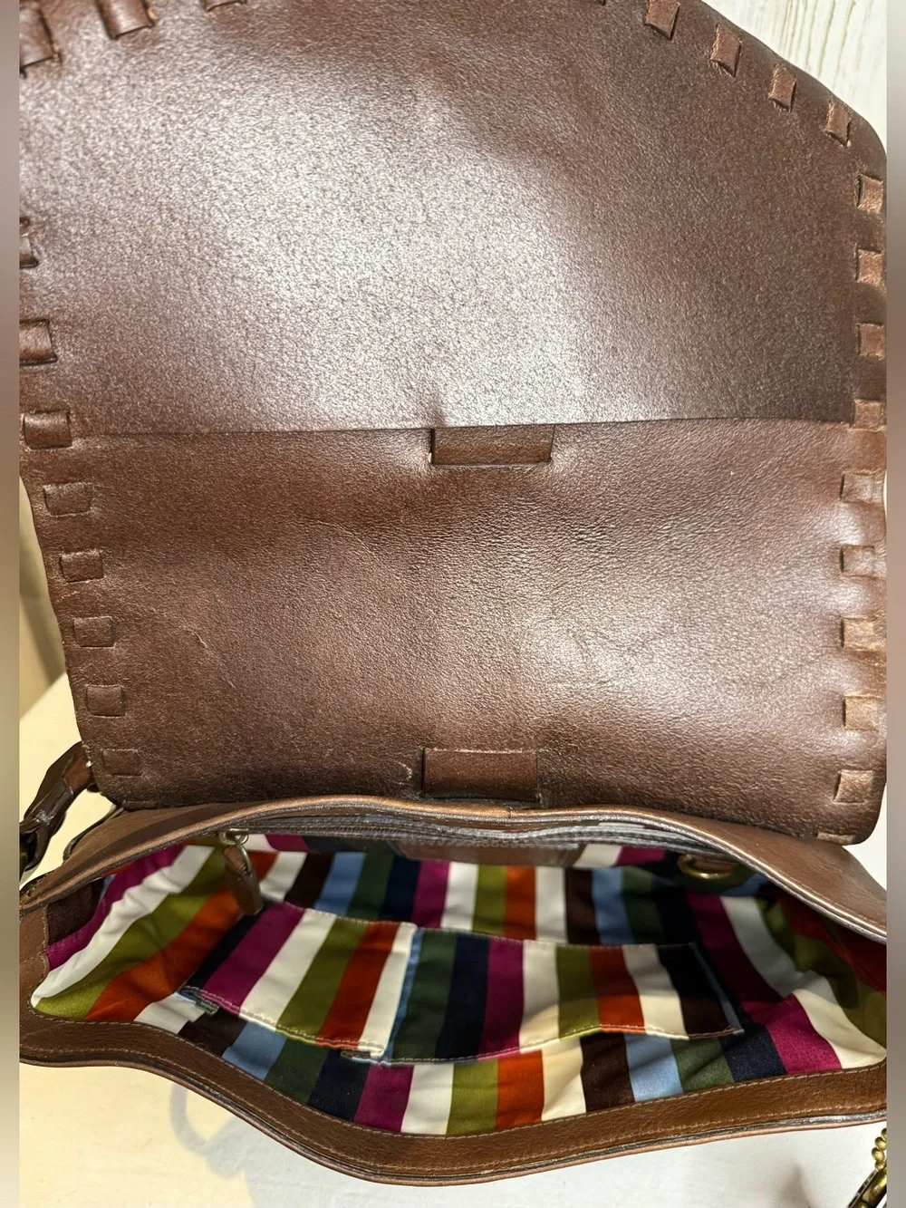 Coach Legacy Thompson Julia Tobacco with Brass Hardware Legacy Lining 2007 11376